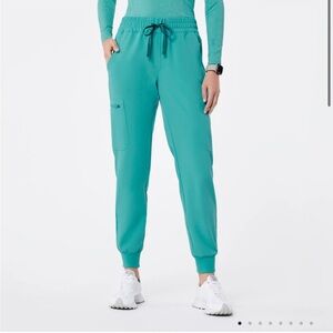 FIGS uman relaxed jogger scrub pant, color: oasis, size: large